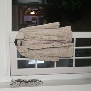 Oatmeal color lined light weight coat